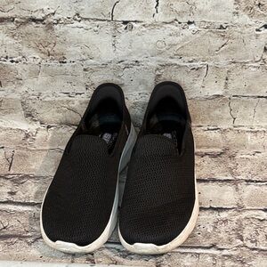 Skechers Women's Black Slip-On Sneakers with memory foam